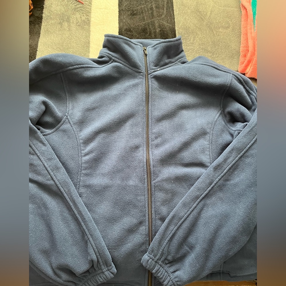 Blue sweater. Warm and comfy